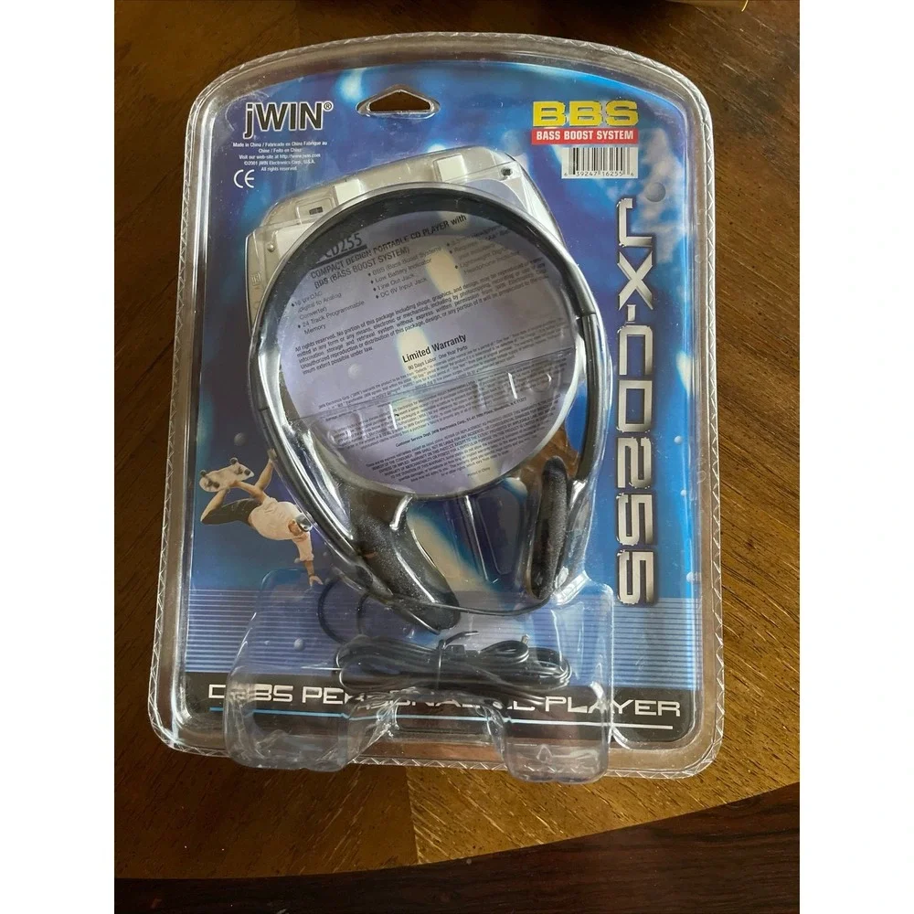 NEW SEALED jWIN JX-CD255 Personal CD Player w Headphones